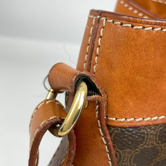 Celine Macadam Drawstring Shoulder Bag Brown - Picture 3 of 7